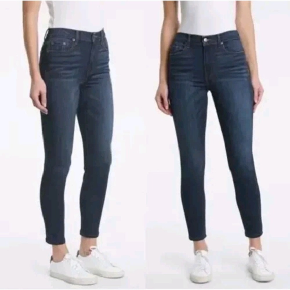 Pistola NWT Dark Wash Mid Rise Arielle Skinny Ankle Jeans Moody Stretch Sz 33/16